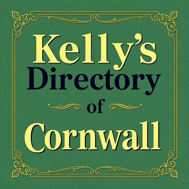 (image for) Kelly's Directory Of Cornwall 1914